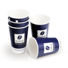 Doppelte Wand-Kaffeetasse mit kundenspezifischem Logo-Design